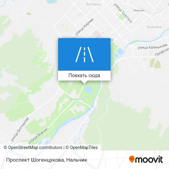 Карта Проспект Шогенцукова