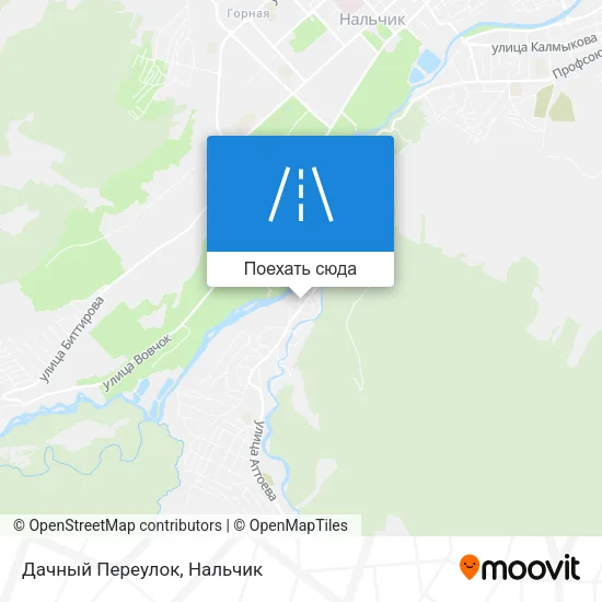 Карта Дачный Переулок