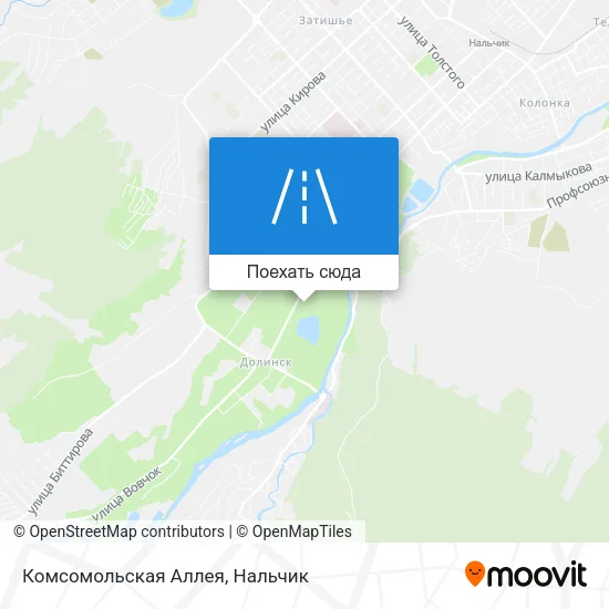 Карта Комсомольская Аллея
