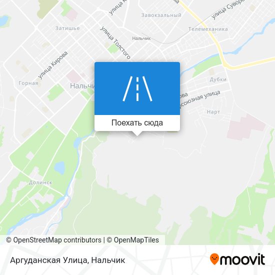 Карта Аргуданская Улица