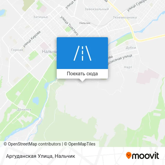 Карта Аргуданская Улица
