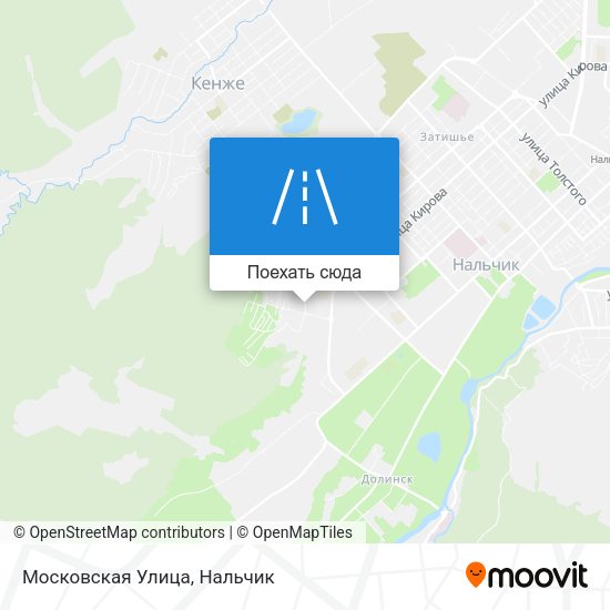 Карта Московская Улица