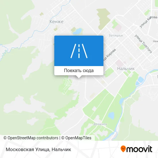 Карта Московская Улица