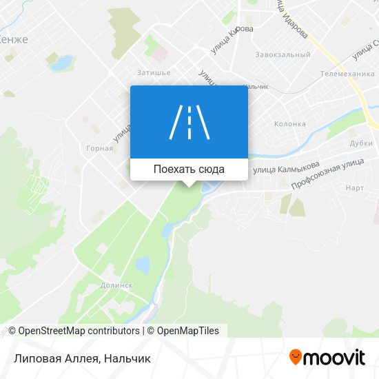 Карта Липовая Аллея