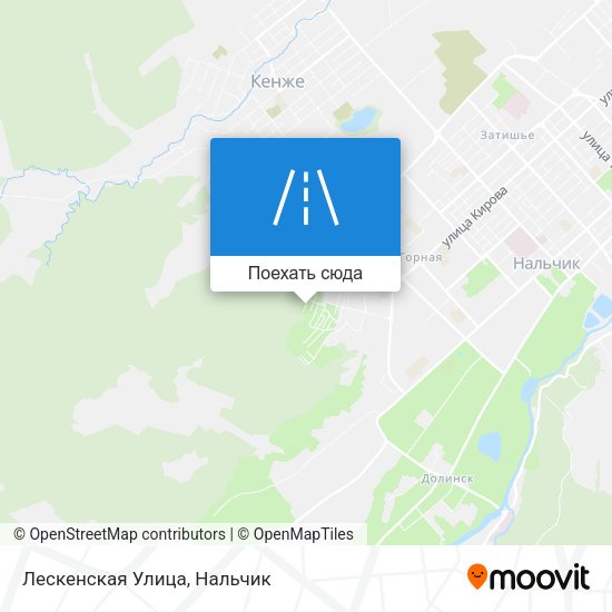 Карта Лескенская Улица