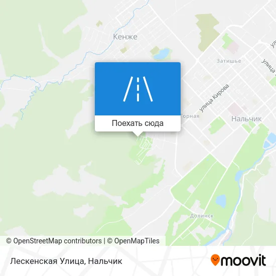 Карта Лескенская Улица