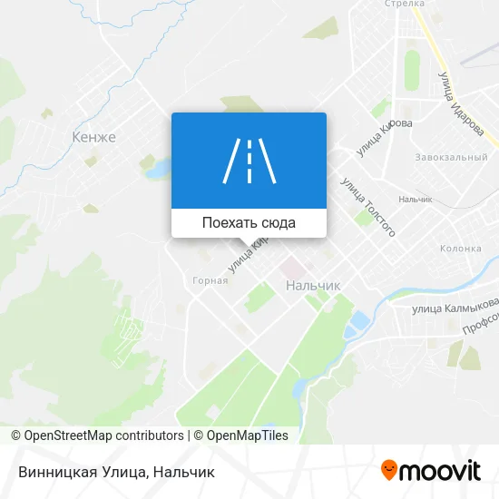 Карта Винницкая Улица