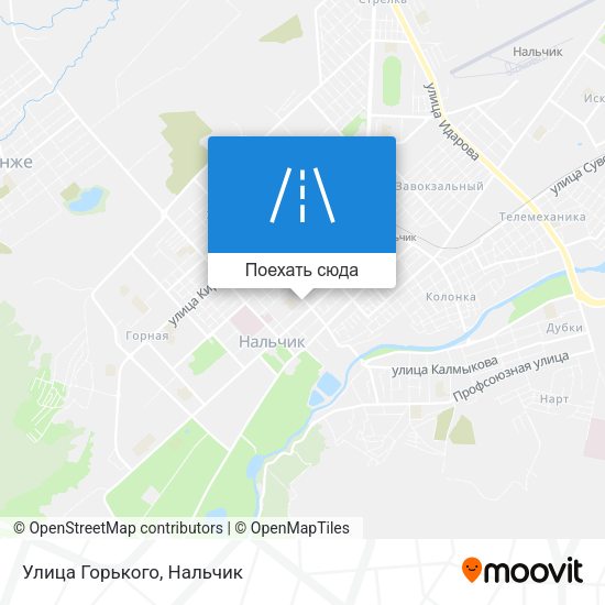 Карта Улица Горького