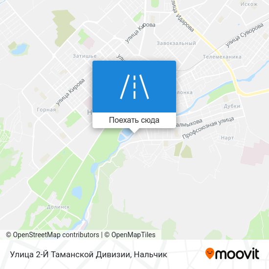 Карта Улица 2-Й Таманской Дивизии