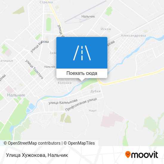 Карта Улица Хужокова