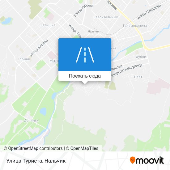 Карта Улица Туриста