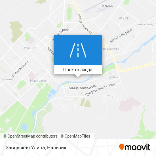 Карта Заводская Улица