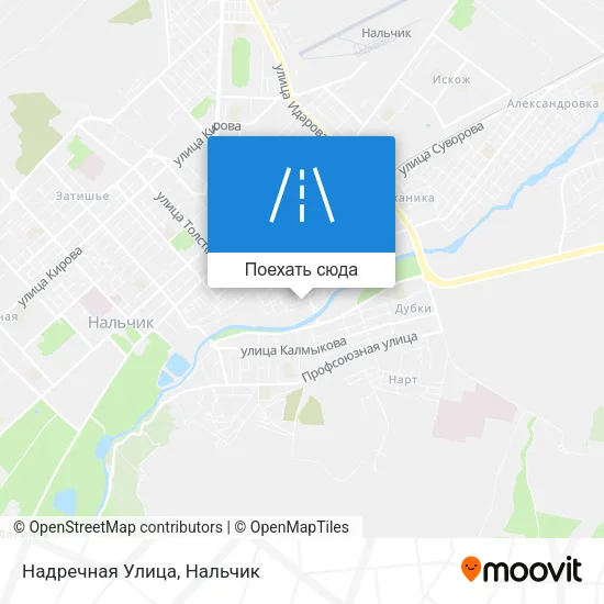Карта Надречная Улица