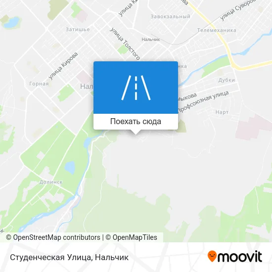 Карта Студенческая Улица