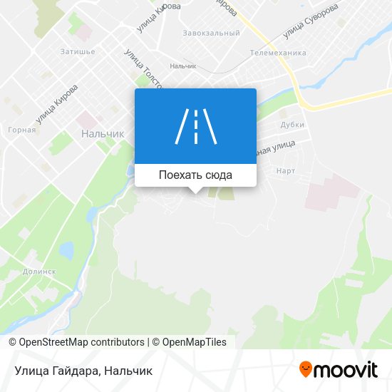 Карта Улица Гайдара