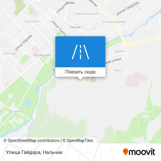 Карта Улица Гайдара