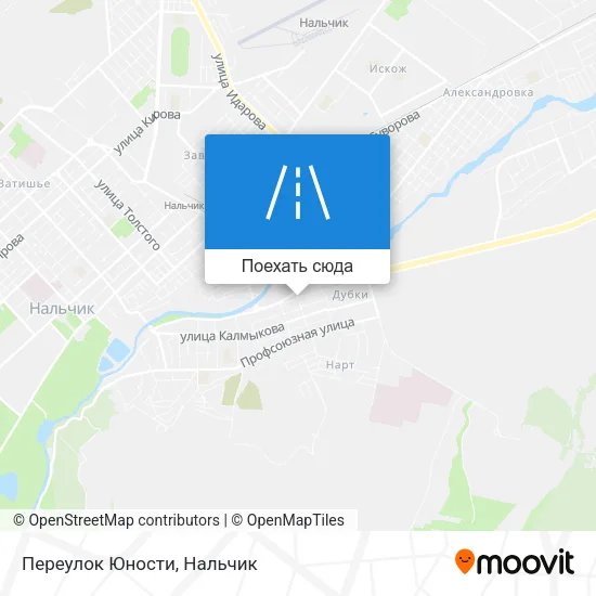 Карта Переулок Юности
