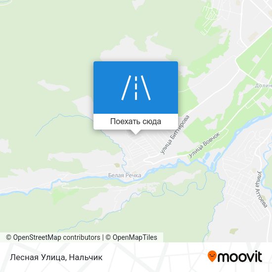 Карта Лесная Улица