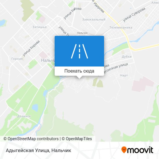 Карта Адыгейская Улица