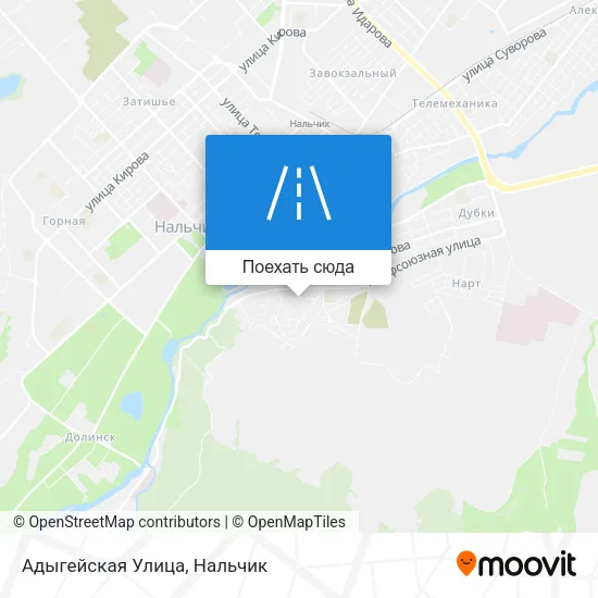 Карта Адыгейская Улица