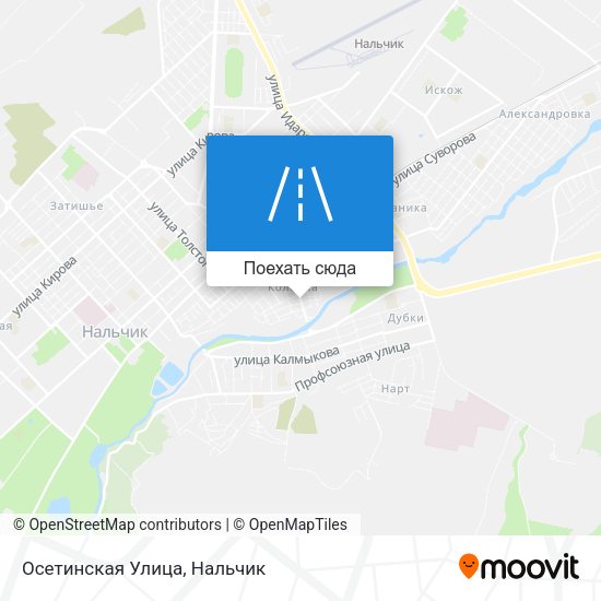 Карта Осетинская Улица