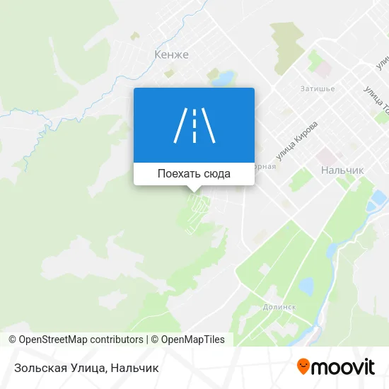 Карта Зольская Улица