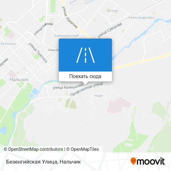 Карта Безенгийская Улица