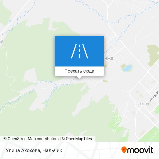 Карта Улица Ахохова