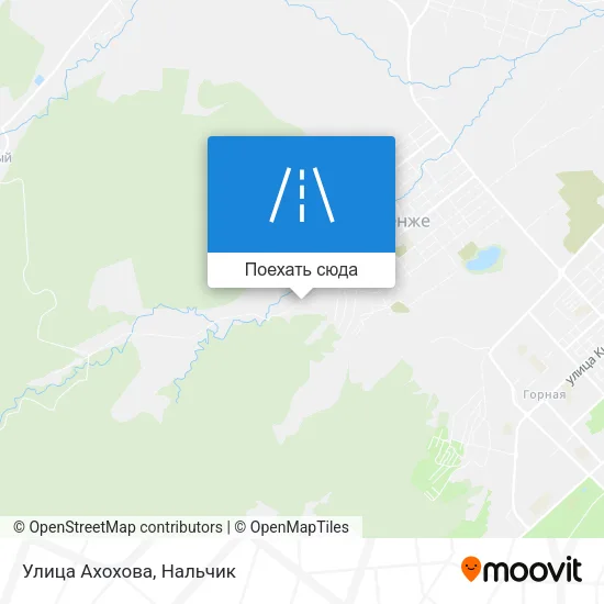 Карта Улица Ахохова
