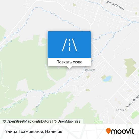 Карта Улица Тхамоковой