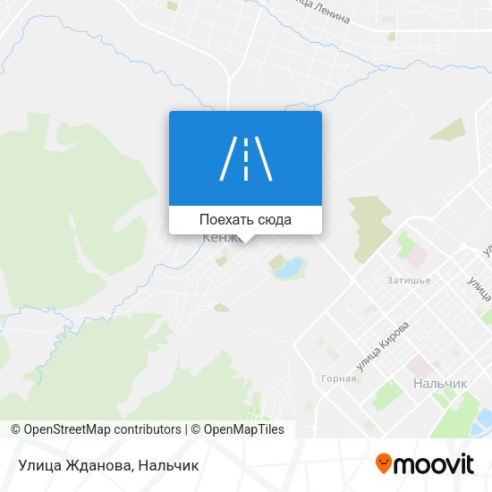 Карта Улица Жданова
