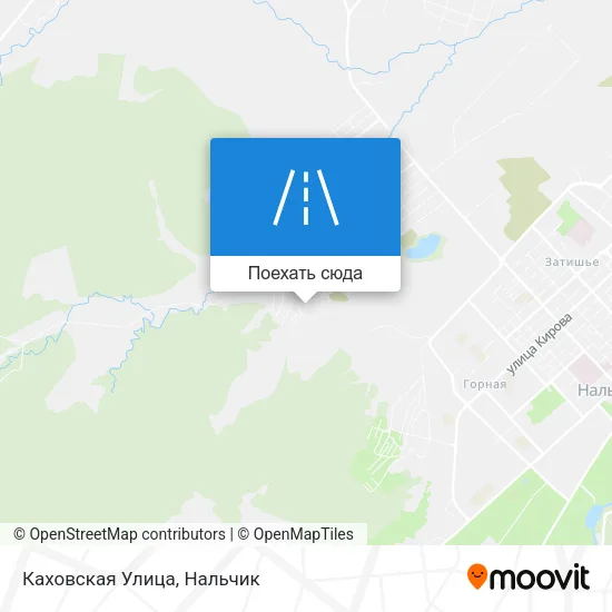 Карта Каховская Улица