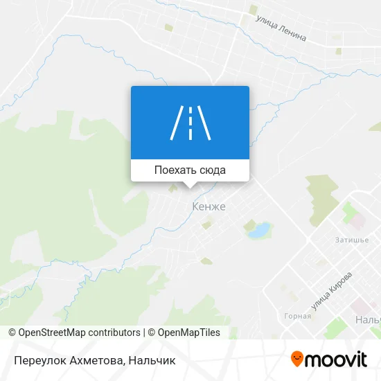 Карта Переулок Ахметова