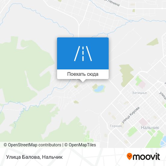 Карта Улица Балова