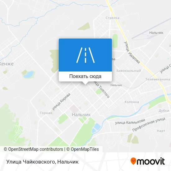 Карта Улица Чайковского