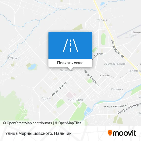 Карта Улица Чернышевского