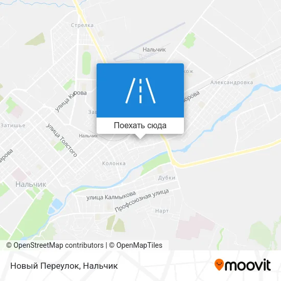 Карта Новый Переулок