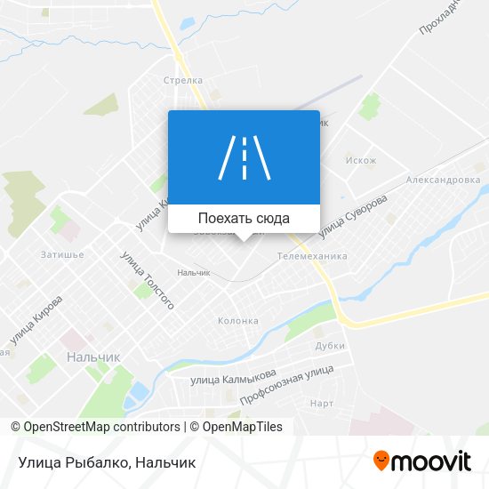 Карта Улица Рыбалко