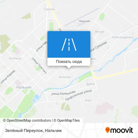 Карта Зелёный Переулок