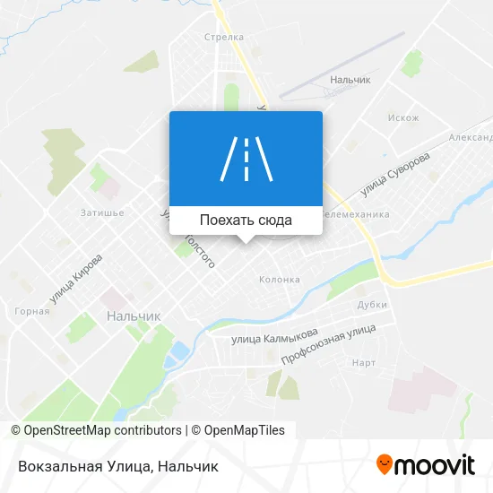 Карта Вокзальная Улица