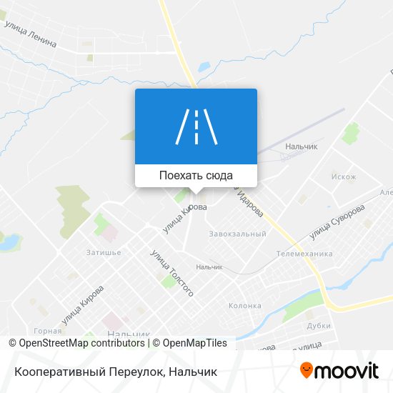 Карта Кооперативный Переулок