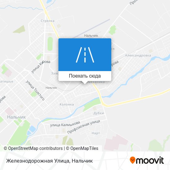 Карта Железнодорожная Улица
