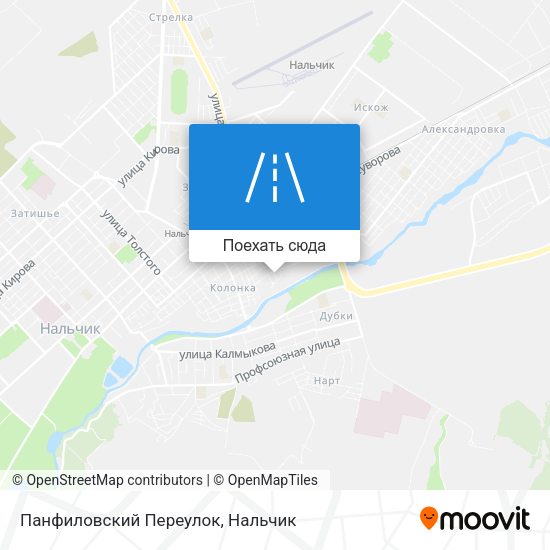 Карта Панфиловский Переулок