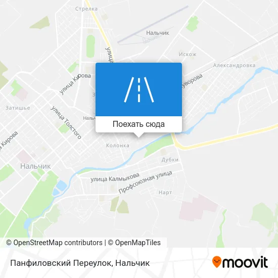 Карта Панфиловский Переулок