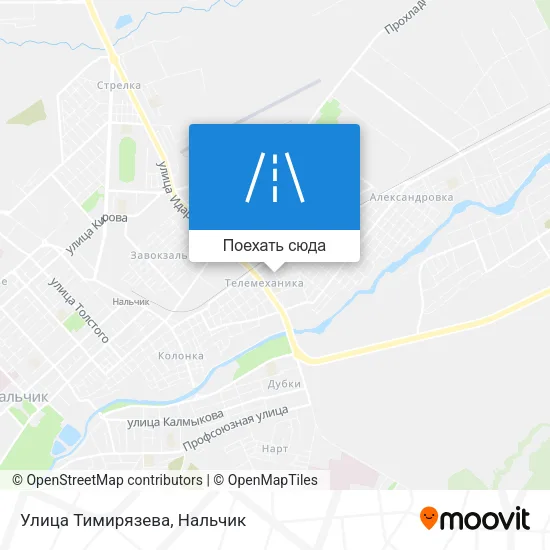 Карта Улица Тимирязева