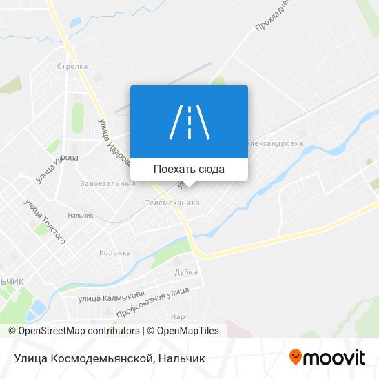 Карта Улица Космодемьянской