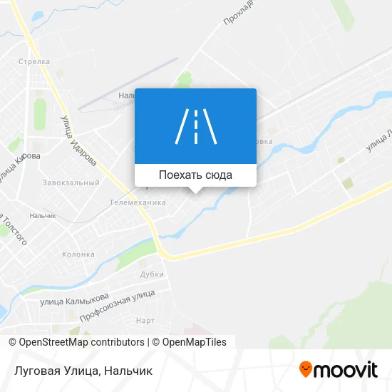 Карта Луговая Улица