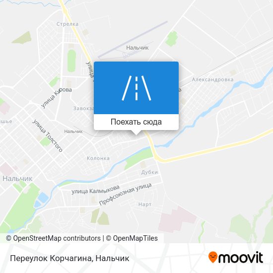 Карта Переулок Корчагина