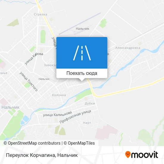 Карта Переулок Корчагина