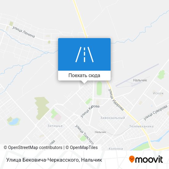 Карта Улица Бековича-Черкасского